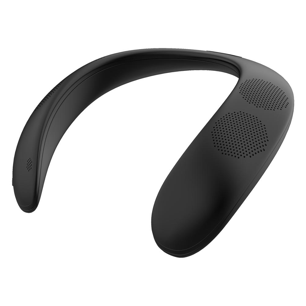 2021 alto-falante bluetooth usável no pescoço sem orelha em forma de u bandana de som wearable portátil esportivo sem orelha alto-falante pendurado no pescoço
